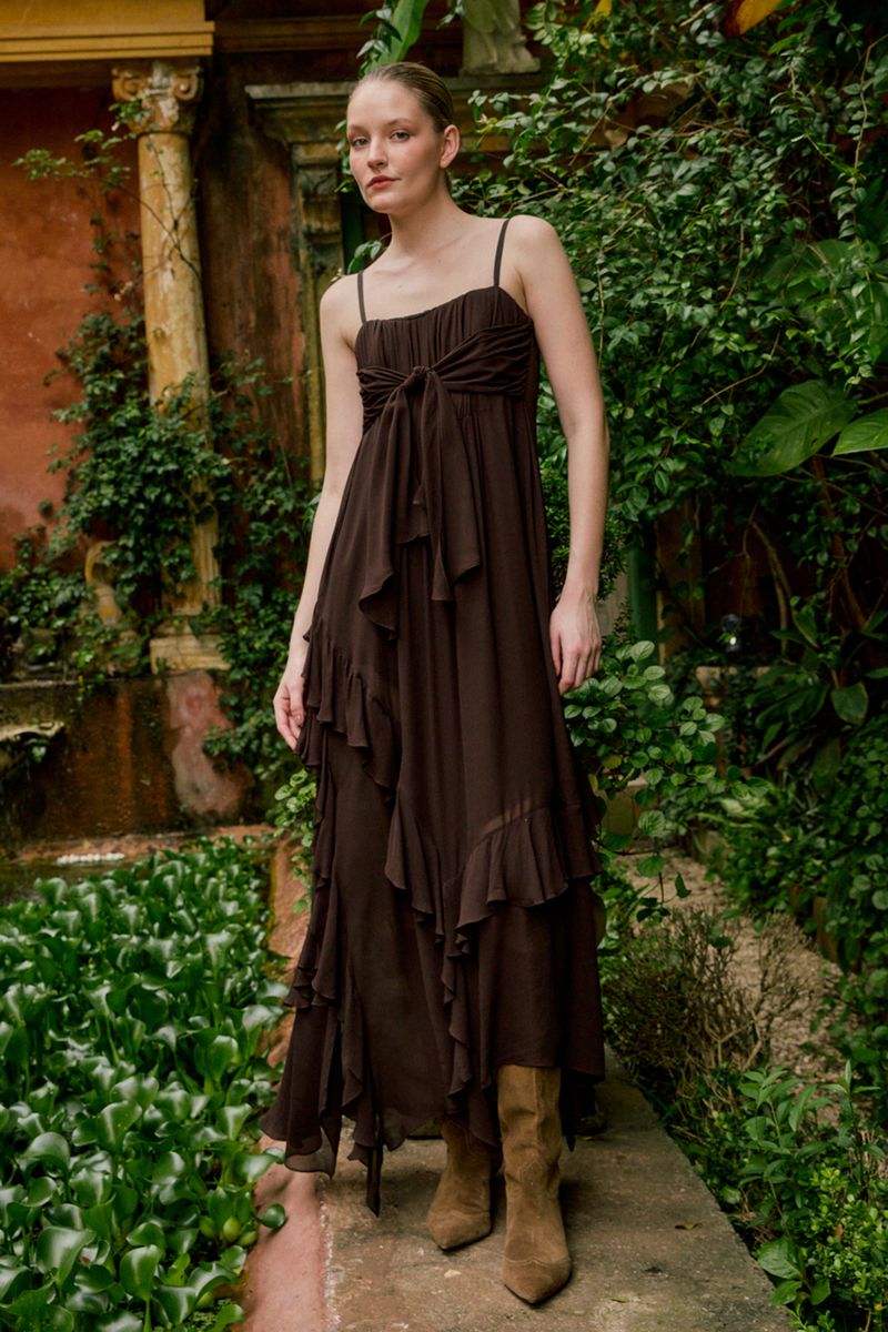 VESTIDO BABADOS LIDIA