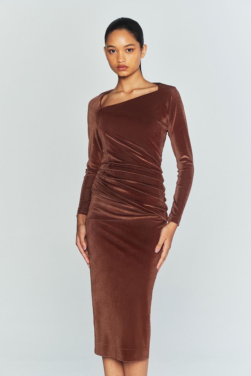 VESTIDO DRAPEADO OPHELIA